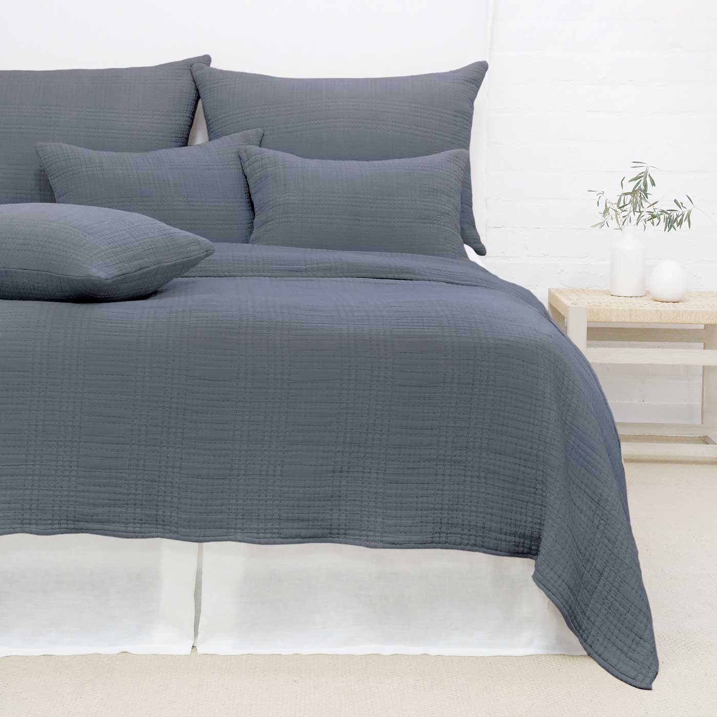 arrowhead - slate color - duvet set - pom pom at home