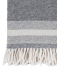 ALPINE THROW - GREY/IVORY-Pom Pom at Home