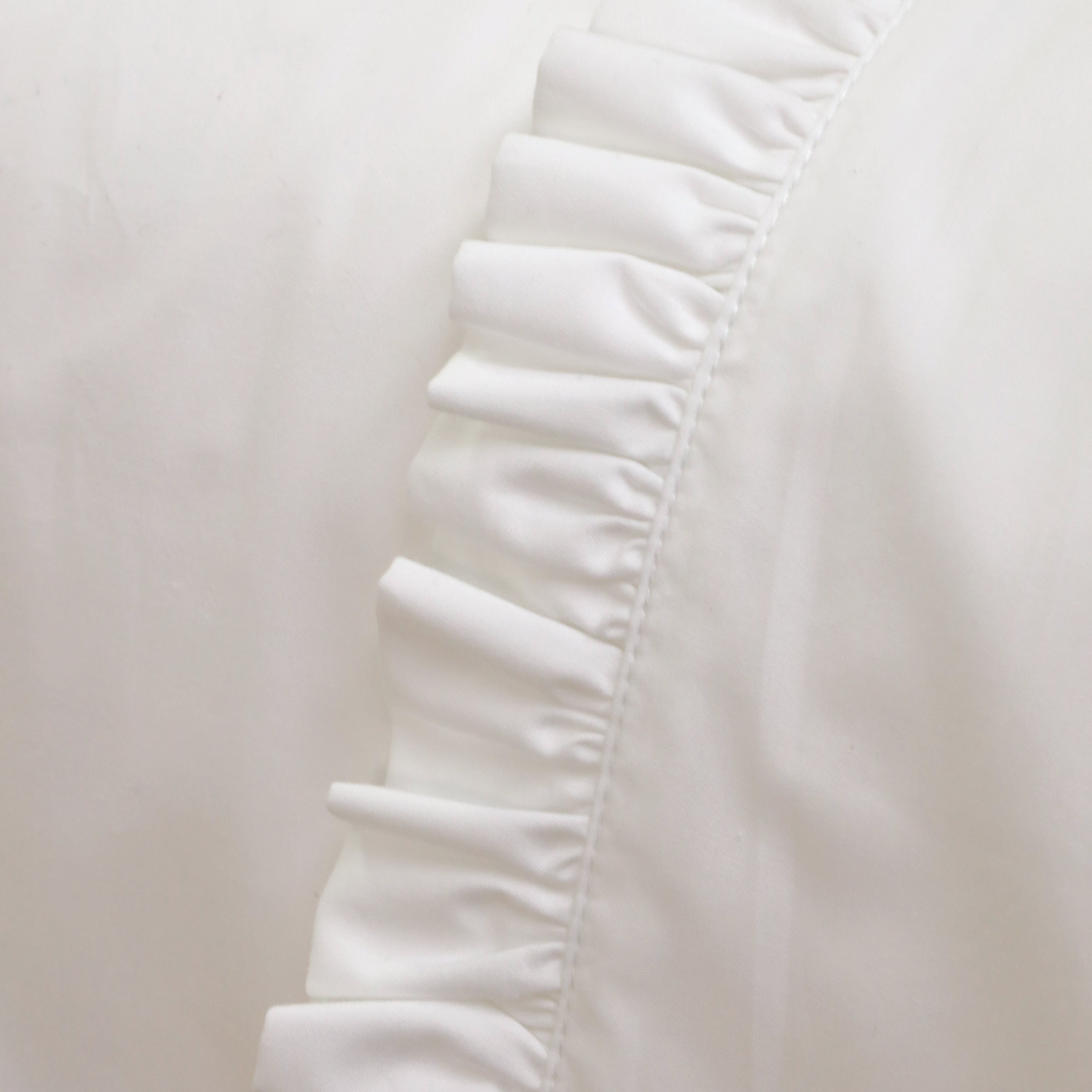 PPAH Audrey Ruffle Cotton Percale Sheet Set - White