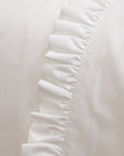 PPAH Audrey Ruffle Cotton Percale Sheet Set - White