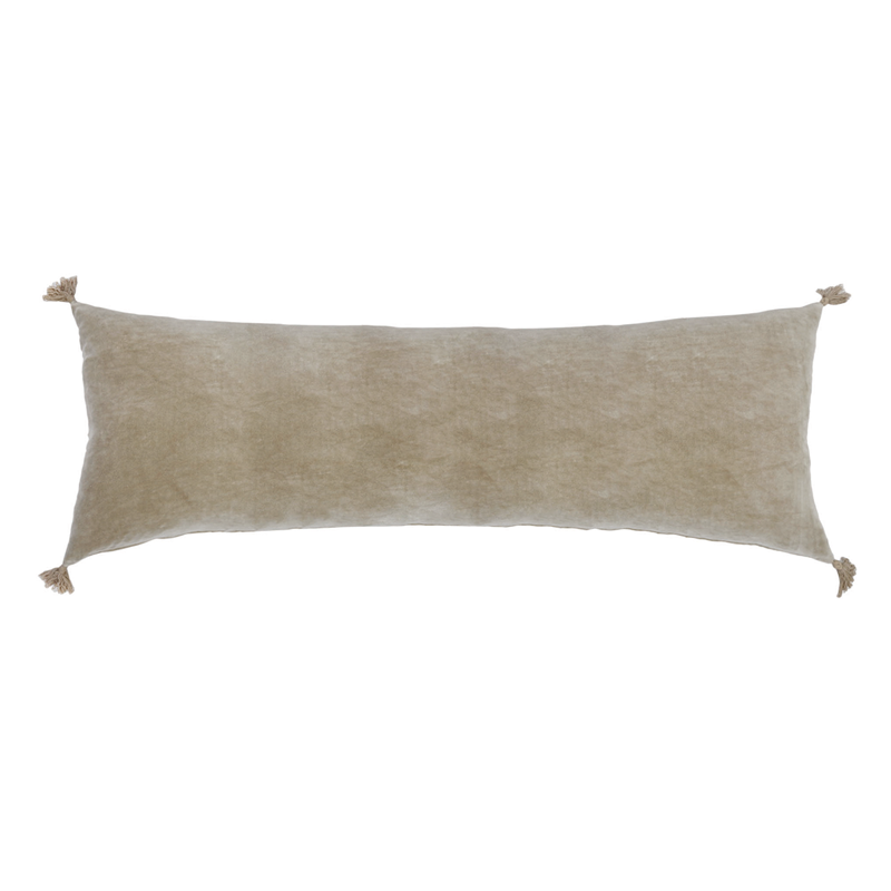 Bianca 14&quot;x40&quot; Pillow with Insert - Natural Color -Pom Pom at Home
