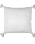 Bianca 20"x20" Pillow with Insert - White Color - Pom pom At Home