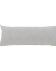 Bianca 14"x40" Pillow with Insert -Light Grey Color -Pom Pom at Home