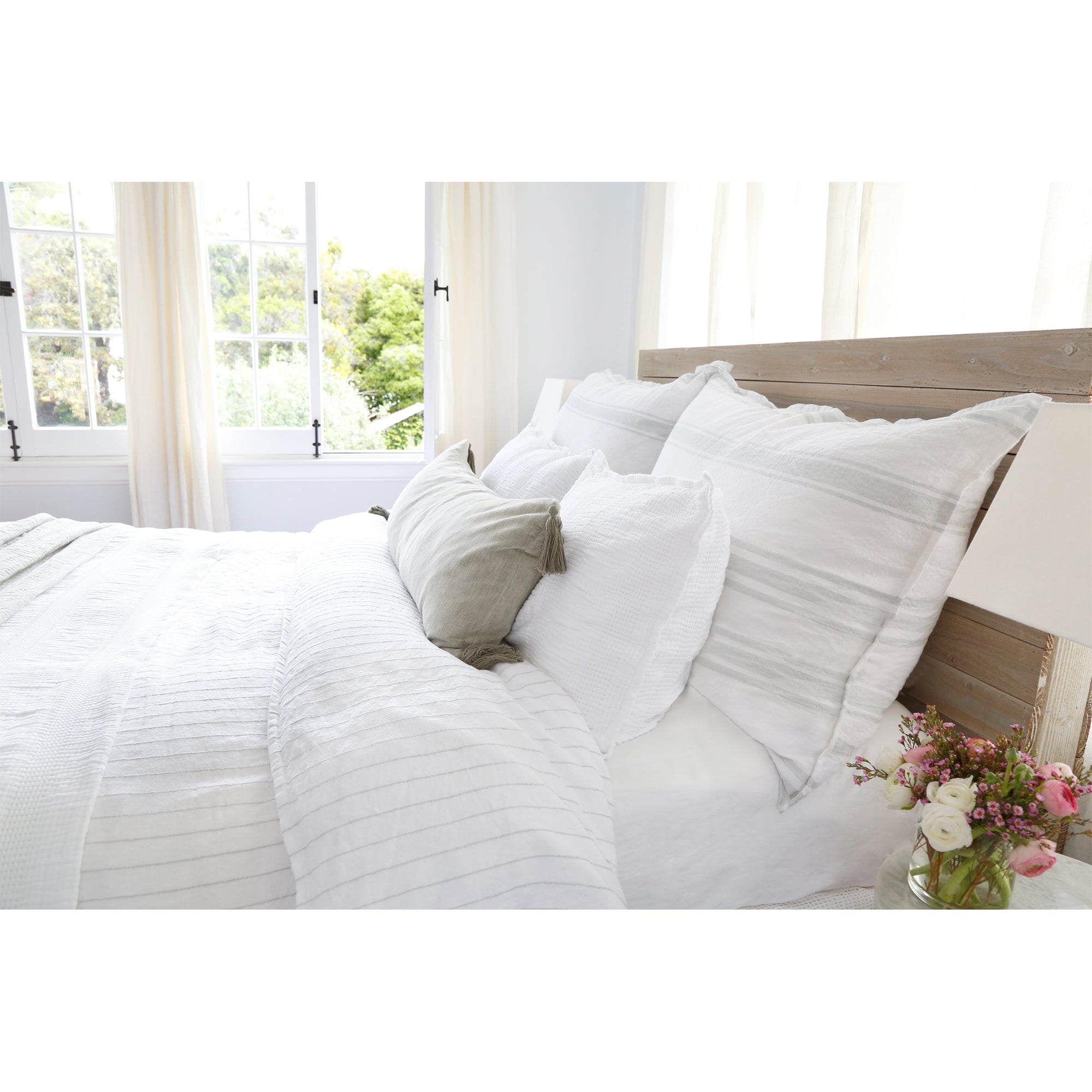 blake - white/ocean color - duvet set - pom pom at home