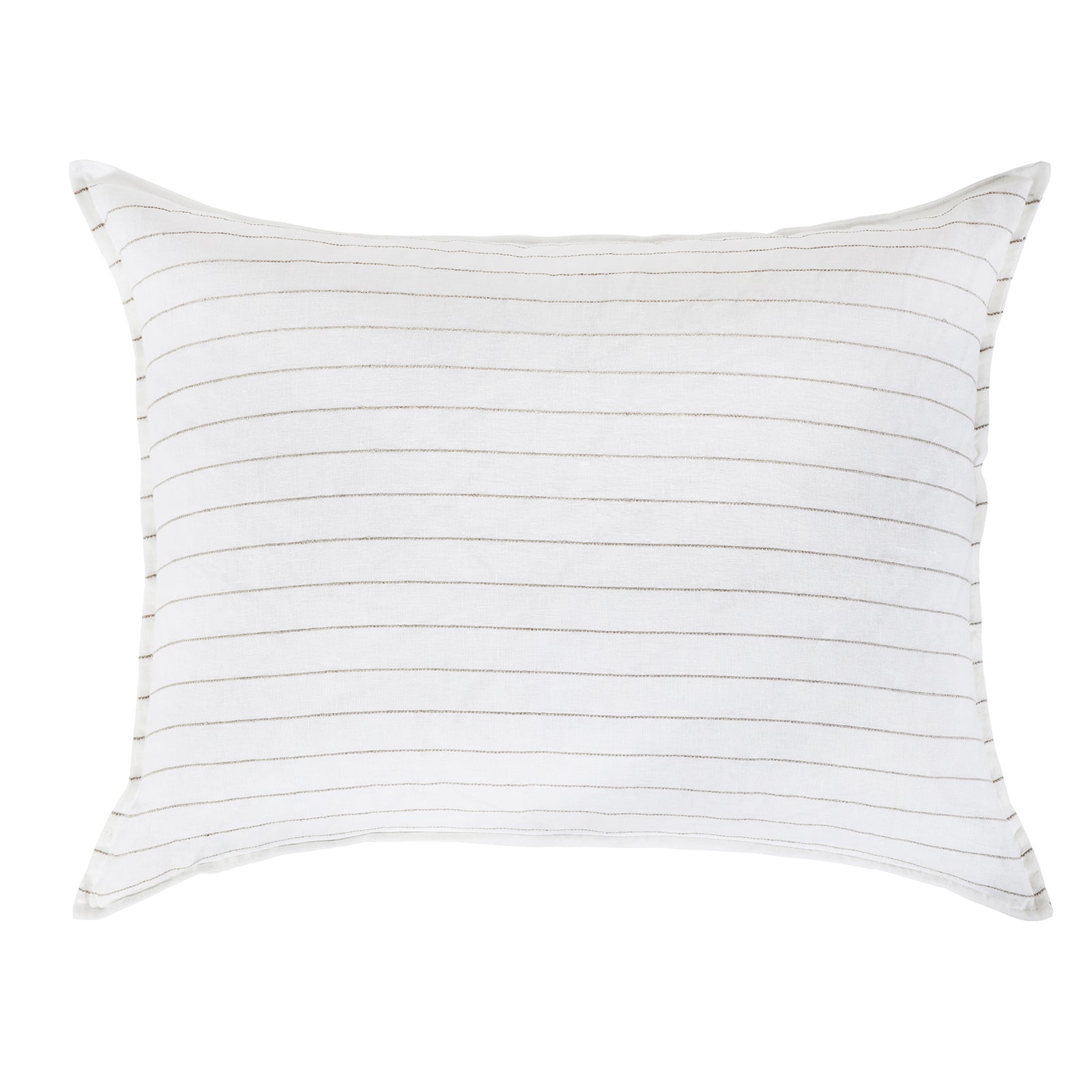 Blake Duvet Cover-28x36 Big Pillow With Insert-White/Natural-Pom Pom at Home