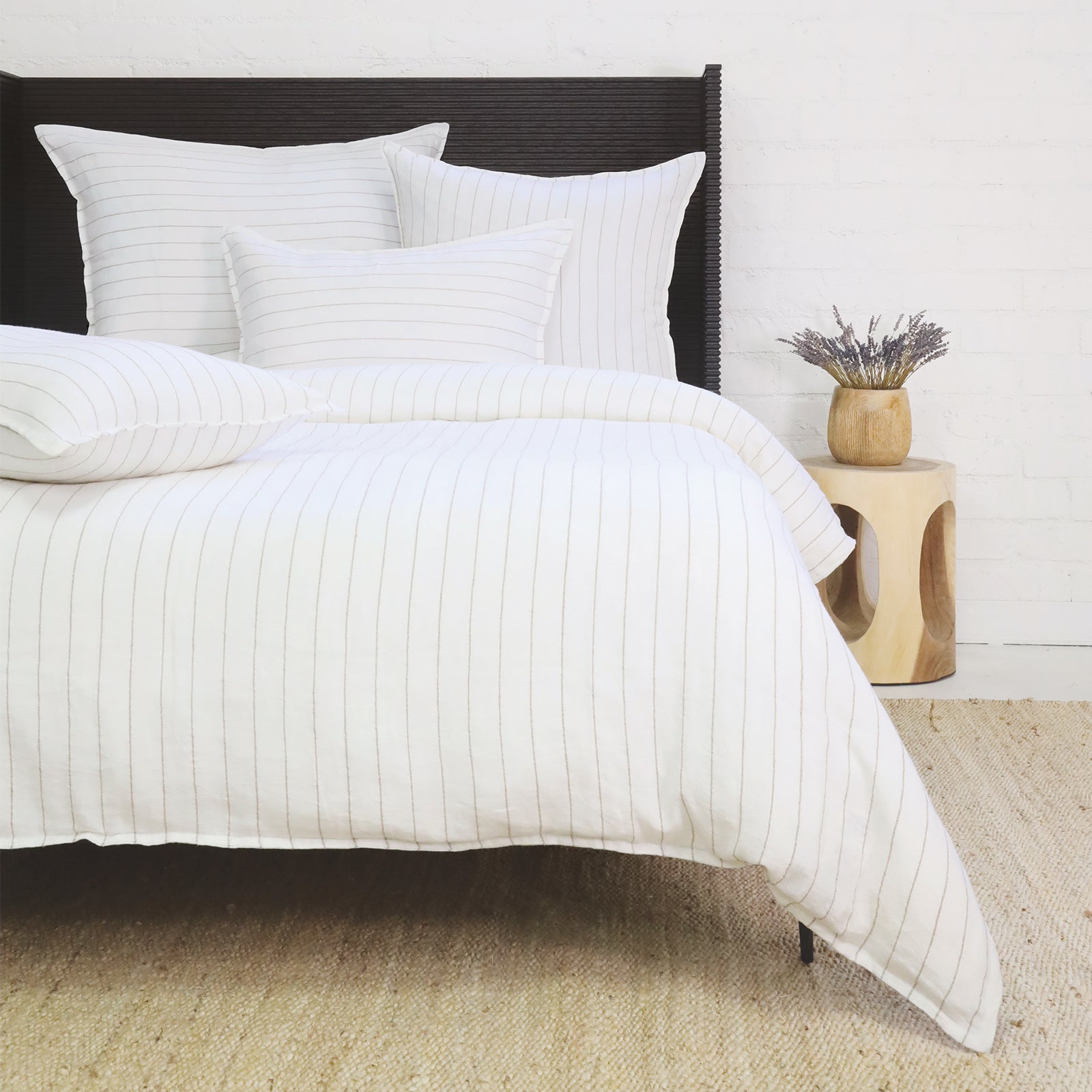 blake - white/natural color - duvet set - pom pom at home