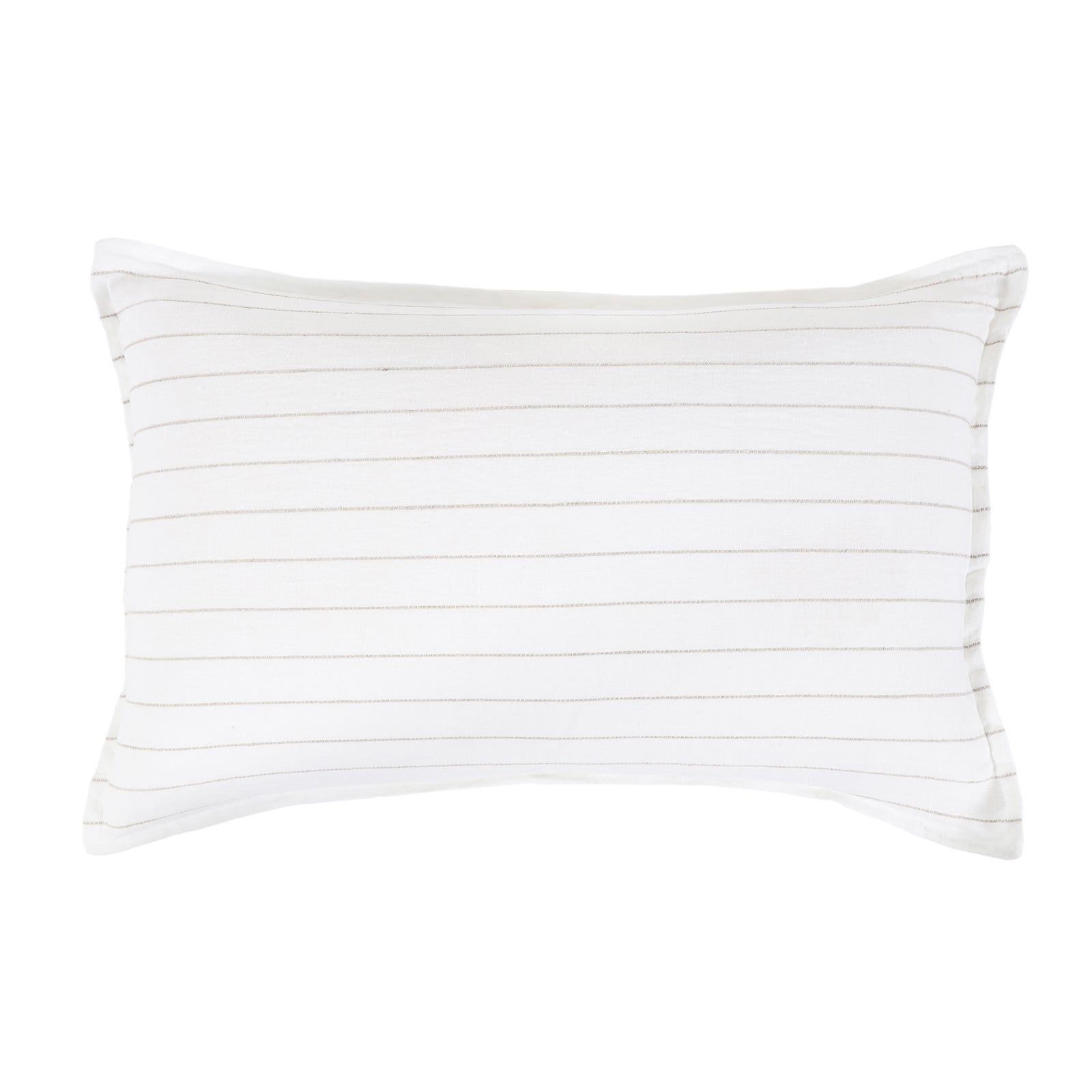 Blake Duvet Cover-28x36 Big Pillow With Insert-White/Ocean-Pom Pom at Home