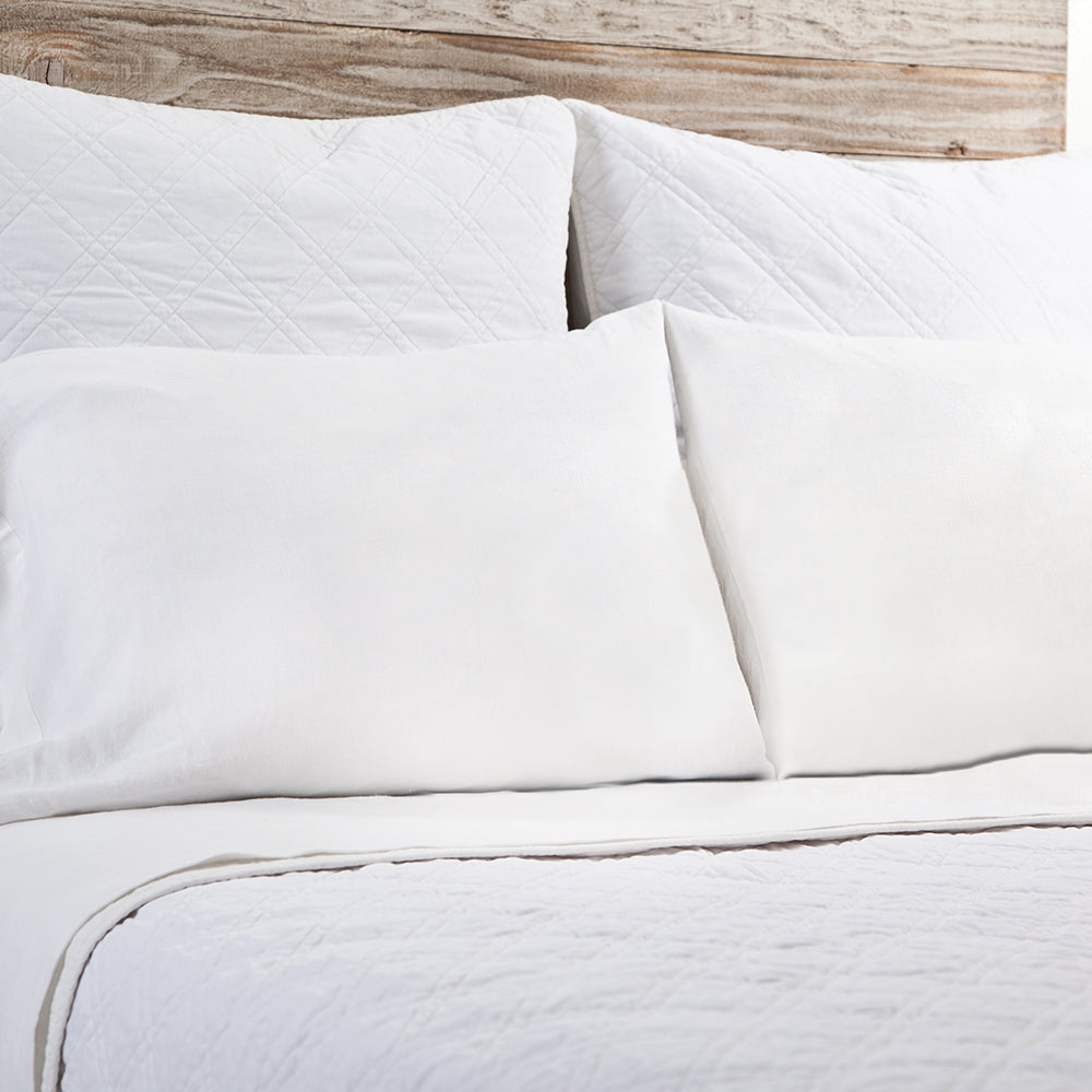 brussels - white color - coverlet - pom pom at home