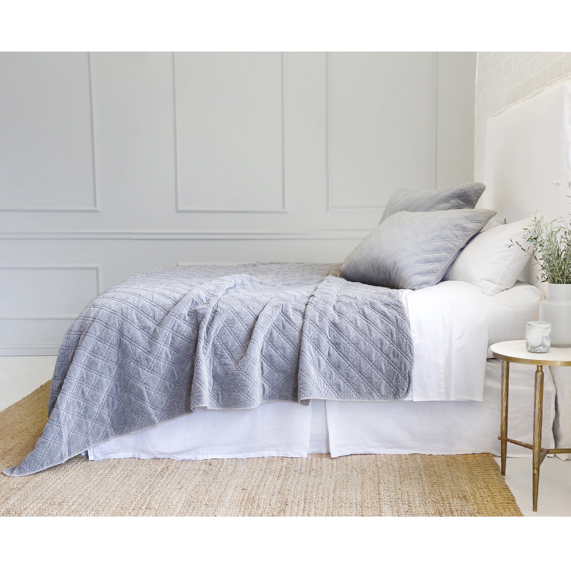 brussels - ocean color - coverlet - pom pom at home