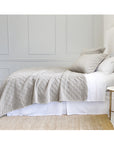 brussels - taupe color - coverlet - pom pom at home