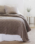 brussels - walnut color - coverlet - pom pom at home