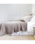 brussels - walnut color - coverlet - pom pom at home