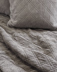 brussels - pewter color - coverlet - pom pom at home