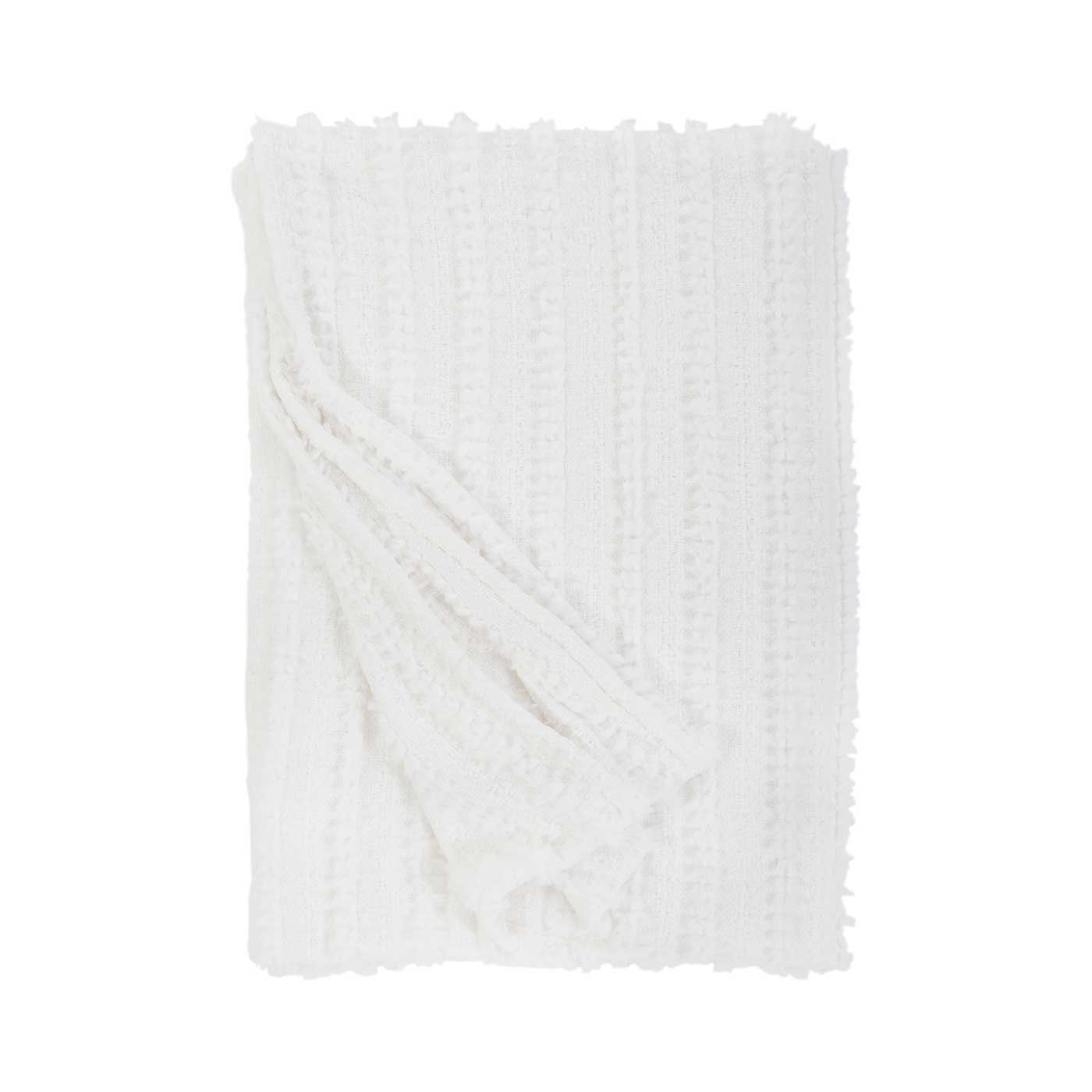 CAMILLE OVERSIZED THROW - WINTER WHITE - Pom pom at home