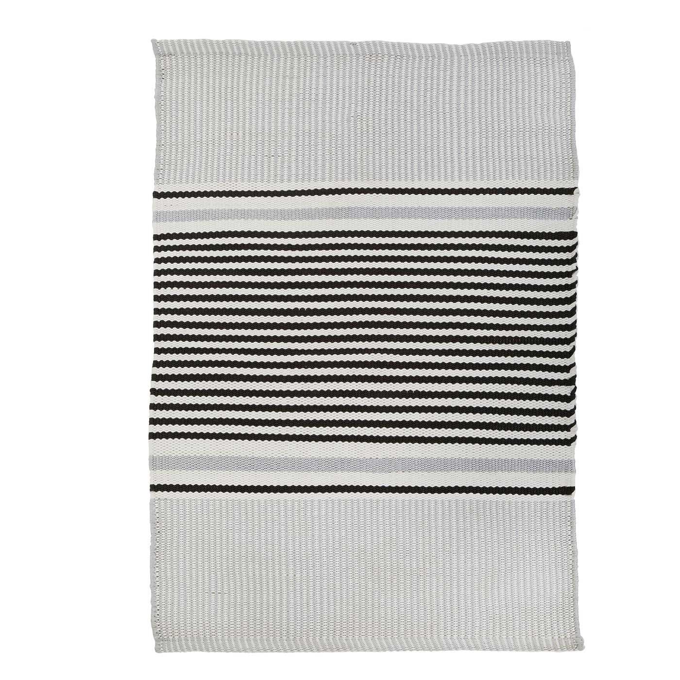 CAPRI HANDWOVEN RUG - SILVER/CHARCOAL - Pom pom at home