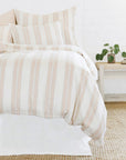 carter - ivory/amber color - duvet set - pom pom at home