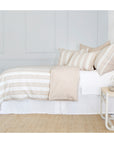 carter - ivory/amber color - duvet set - pom pom at home