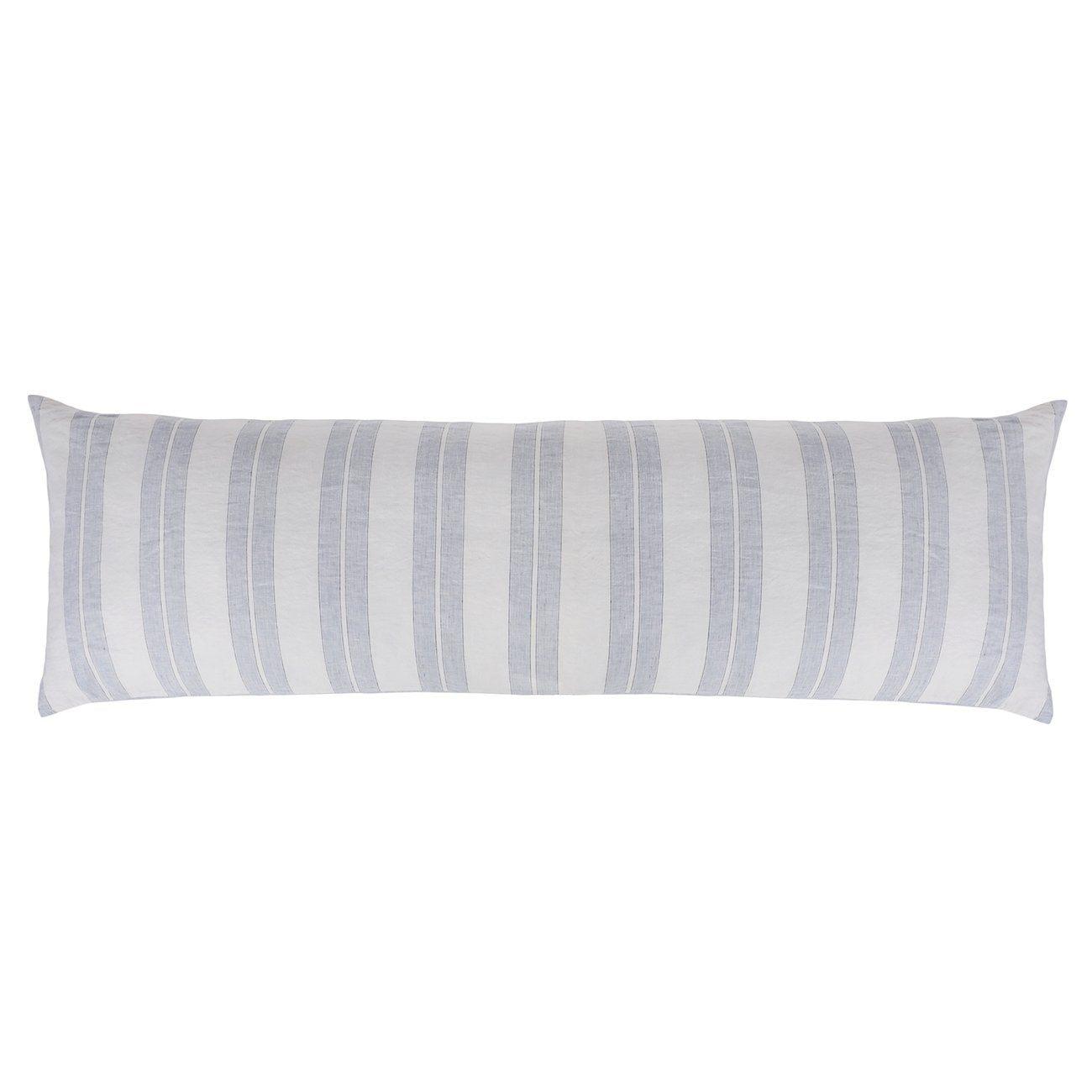 carter - ivory/denim color - body pillow - pom pom at home