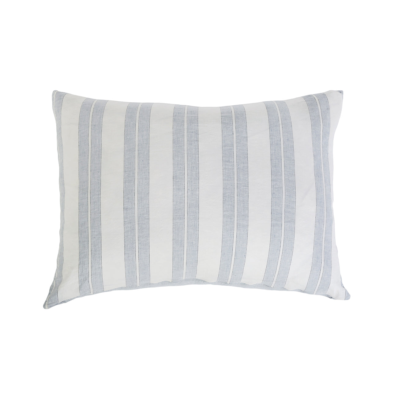 carter - ivory/denim color - big pillow - pom pom at home