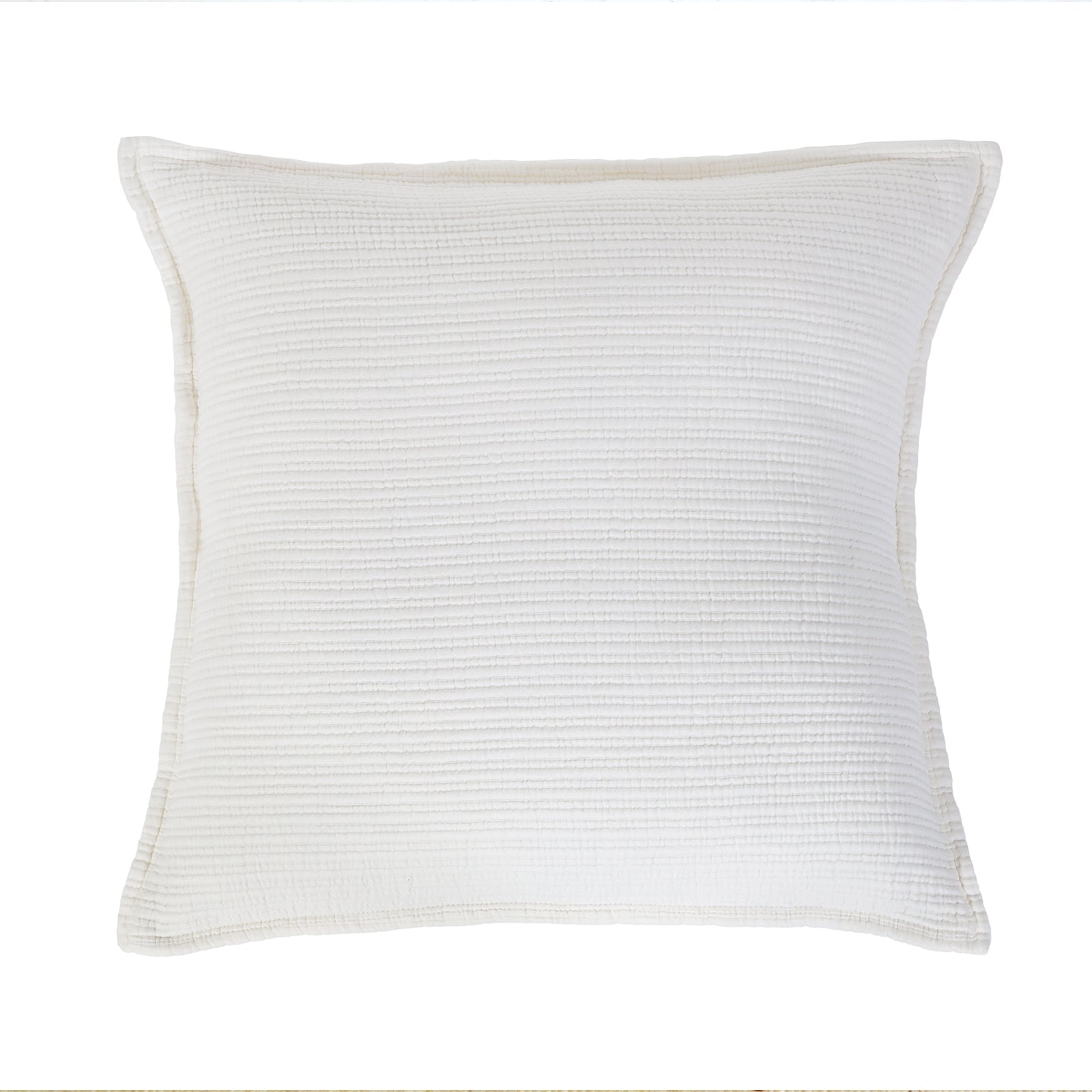 chatham matelasse collection - cream color - euro sham - pom pom at home