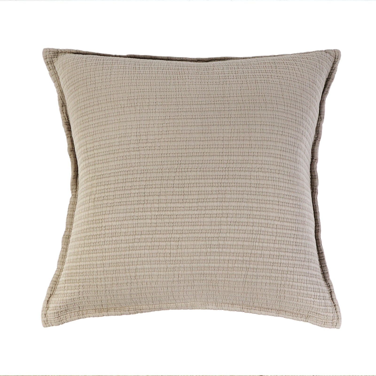 chatham matelasse collection - natural color - euro sham - pom pom at home