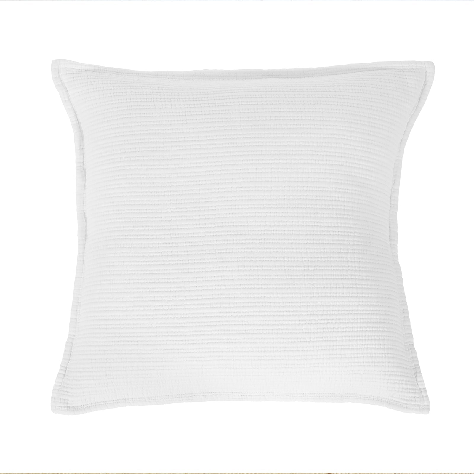 chatham matelasse collection - white color - euro sham - pom pom at home