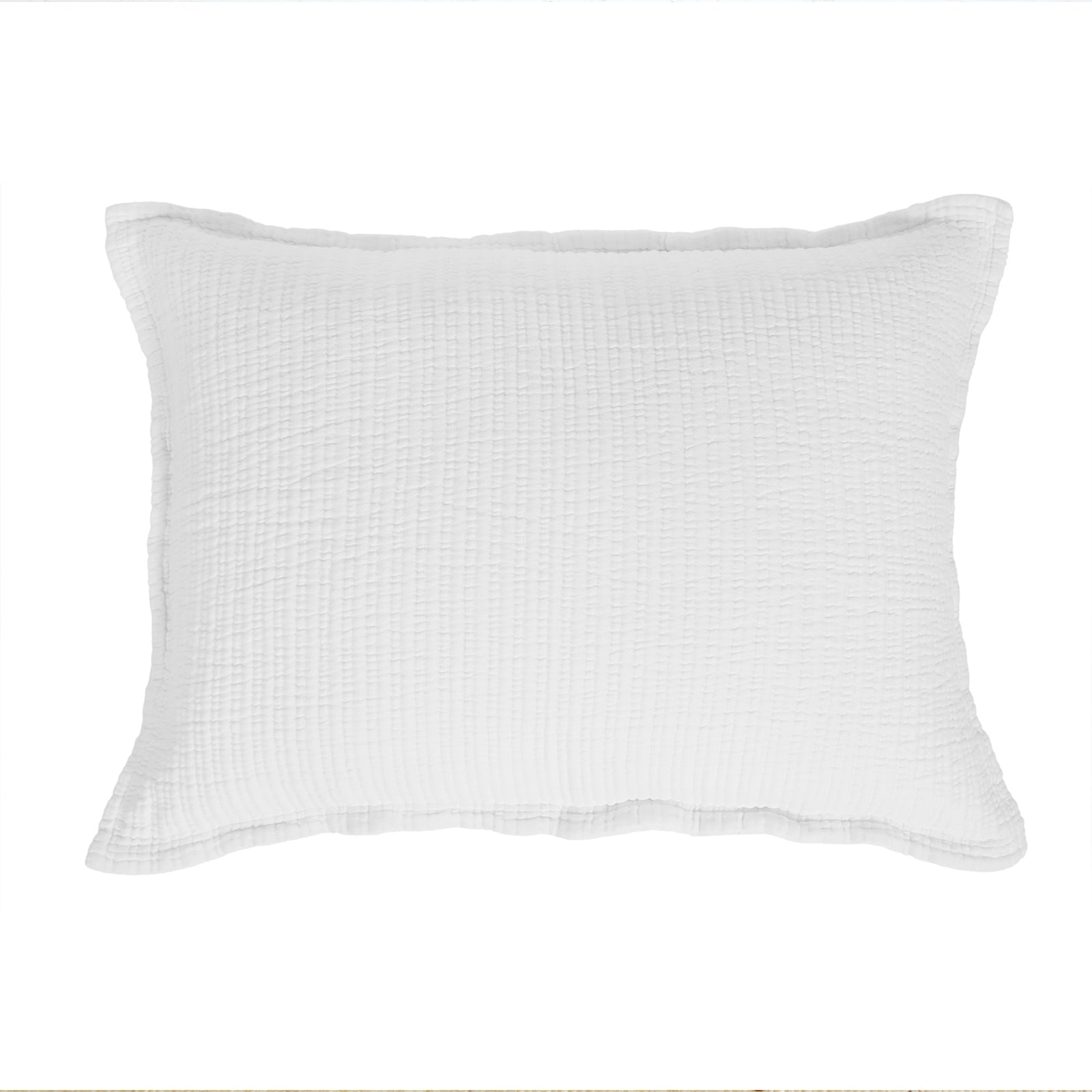 chatham matelasse collection - white color - standard sham - pom pom at home