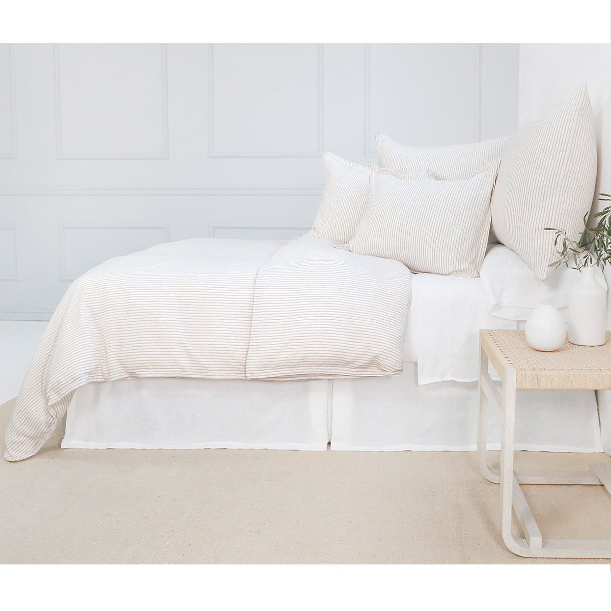 connor - ivory/amber color - duvet set - pom pom at home