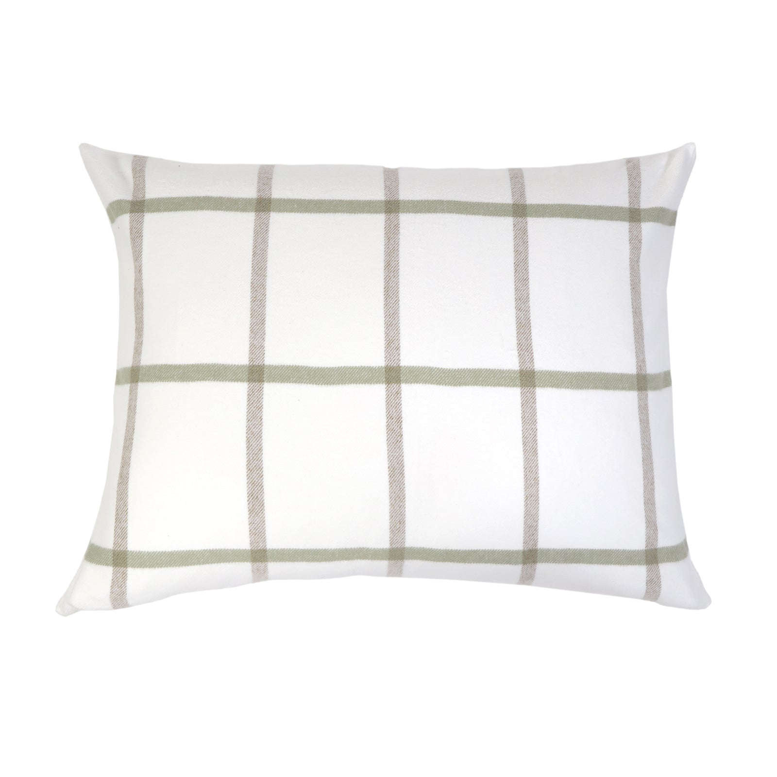 copenhagen - white/olive color - big pillow - pom pom at home