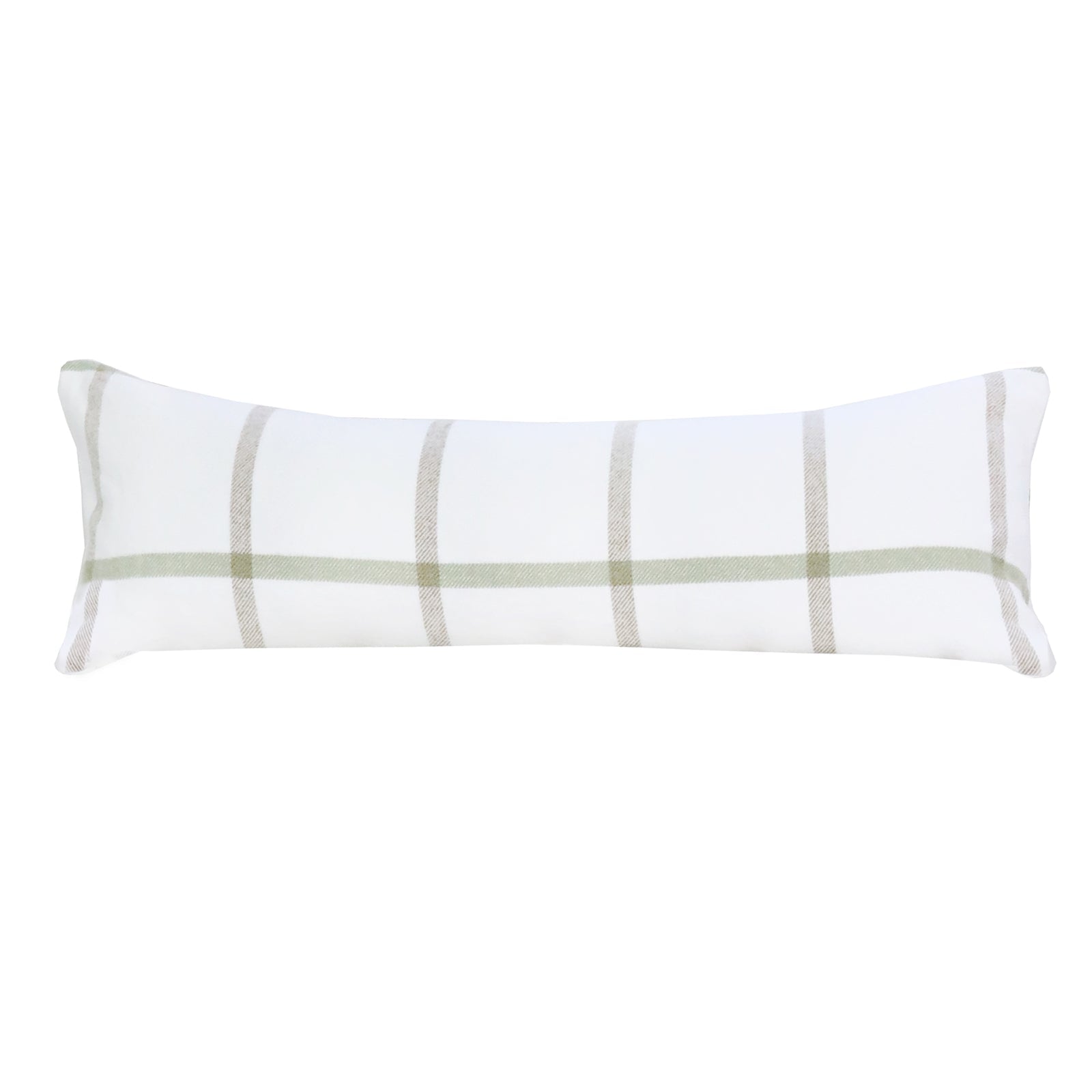 Copenhagen Pillow With Insert-14x40 Pillow With Insert-White/Olive-Pom Pom at Home
