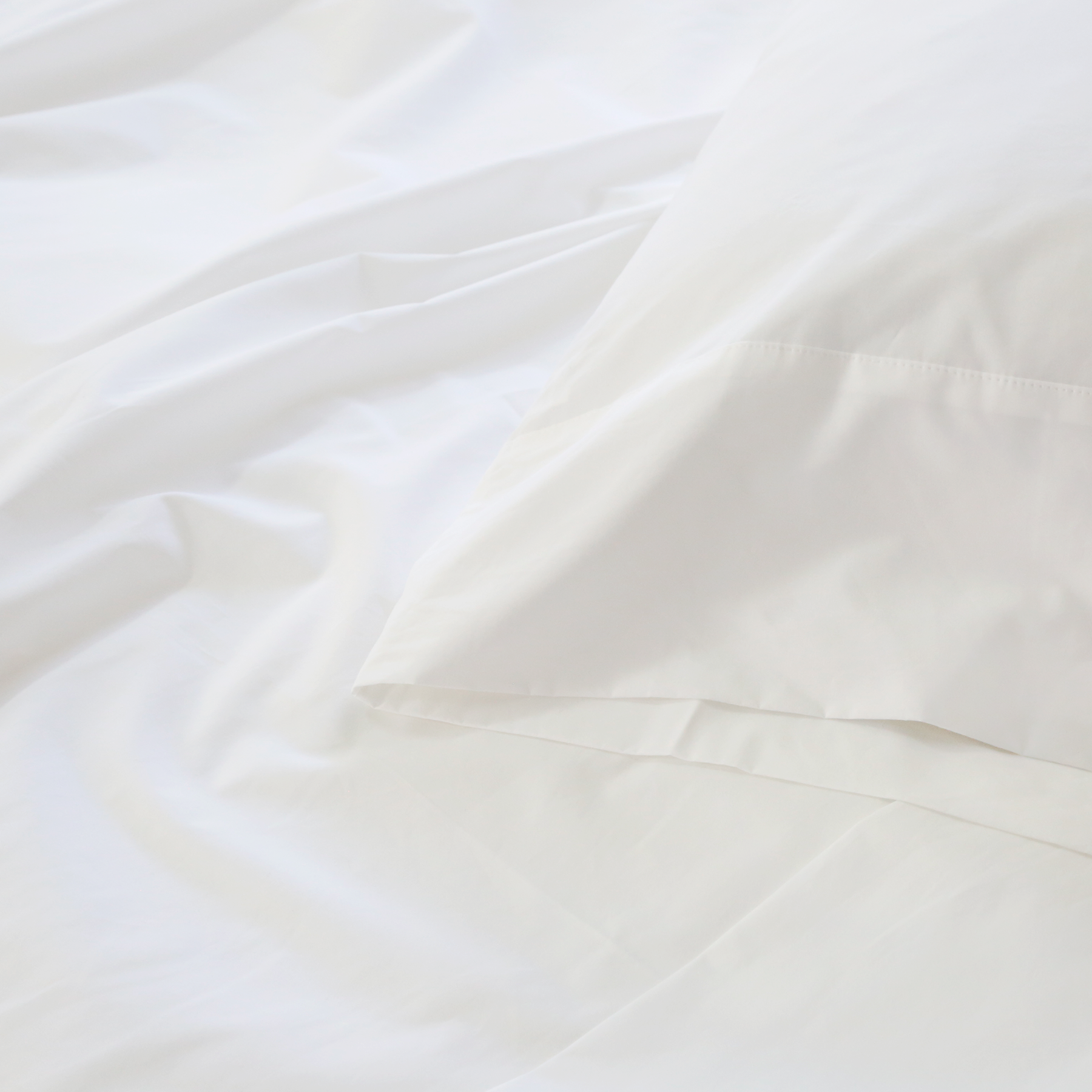 parker cotton percale duvet set - white color - pom pom at home