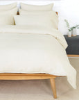 parker linen duvet cover set - cream color - pom pom at home