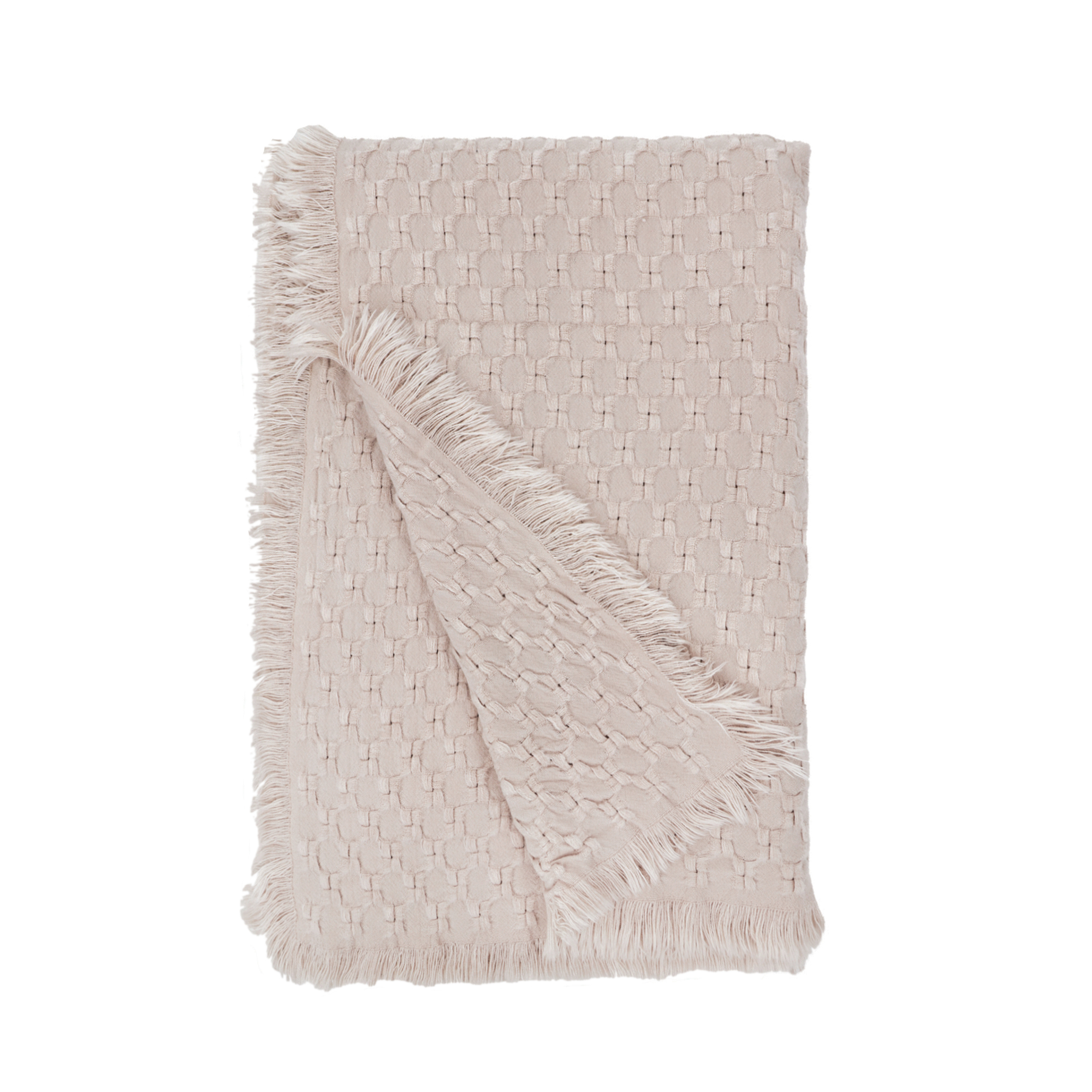 Delphine Oversized Throw-60" x 90" Throw-Blush-Pom Pom at Home