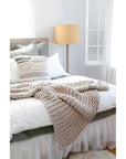 FINN THROW - Taupe -Throw-Pom Pom at Home