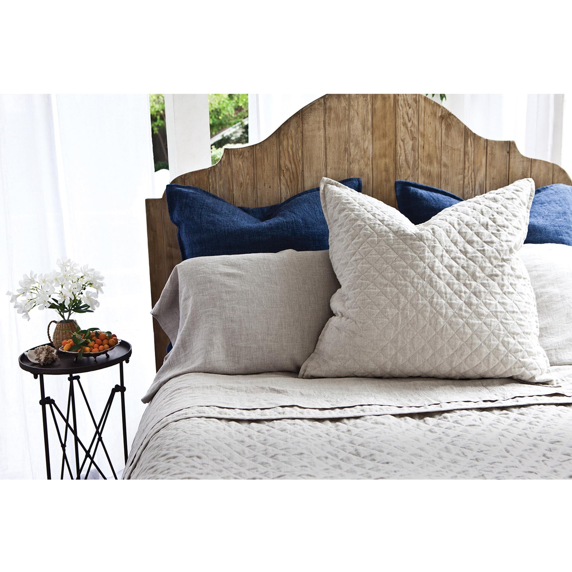 brussels - flax color - coverlet - pom pom at home