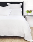 harbour matelasse collection - white color - coverlet - pom pom at home