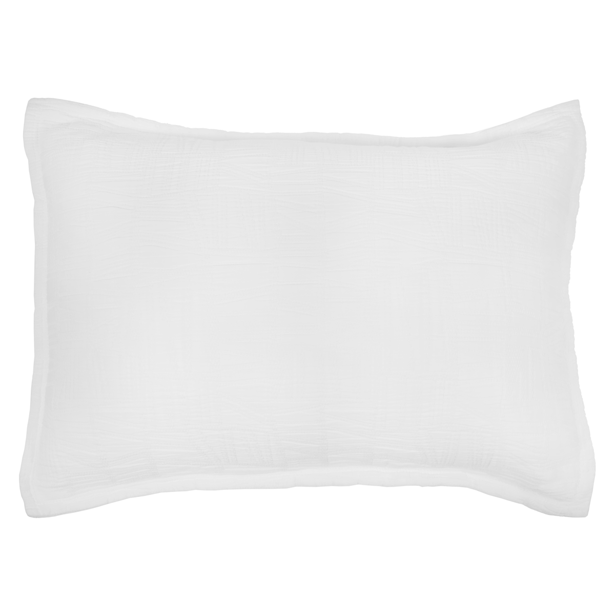 harbour matelasse collection - white color - standard sham - pom pom at home