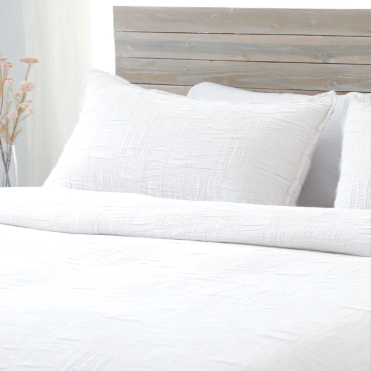 harbour matelasse collection - white color - coverlet - pom pom at home