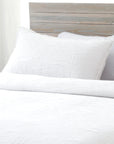 harbour matelasse collection - white color - coverlet - pom pom at home