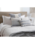 harbour matelasse collection - taupe color - coverlet - pom pom at home