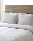 harbour matelasse collection - taupe color - coverlet - pom pom at home