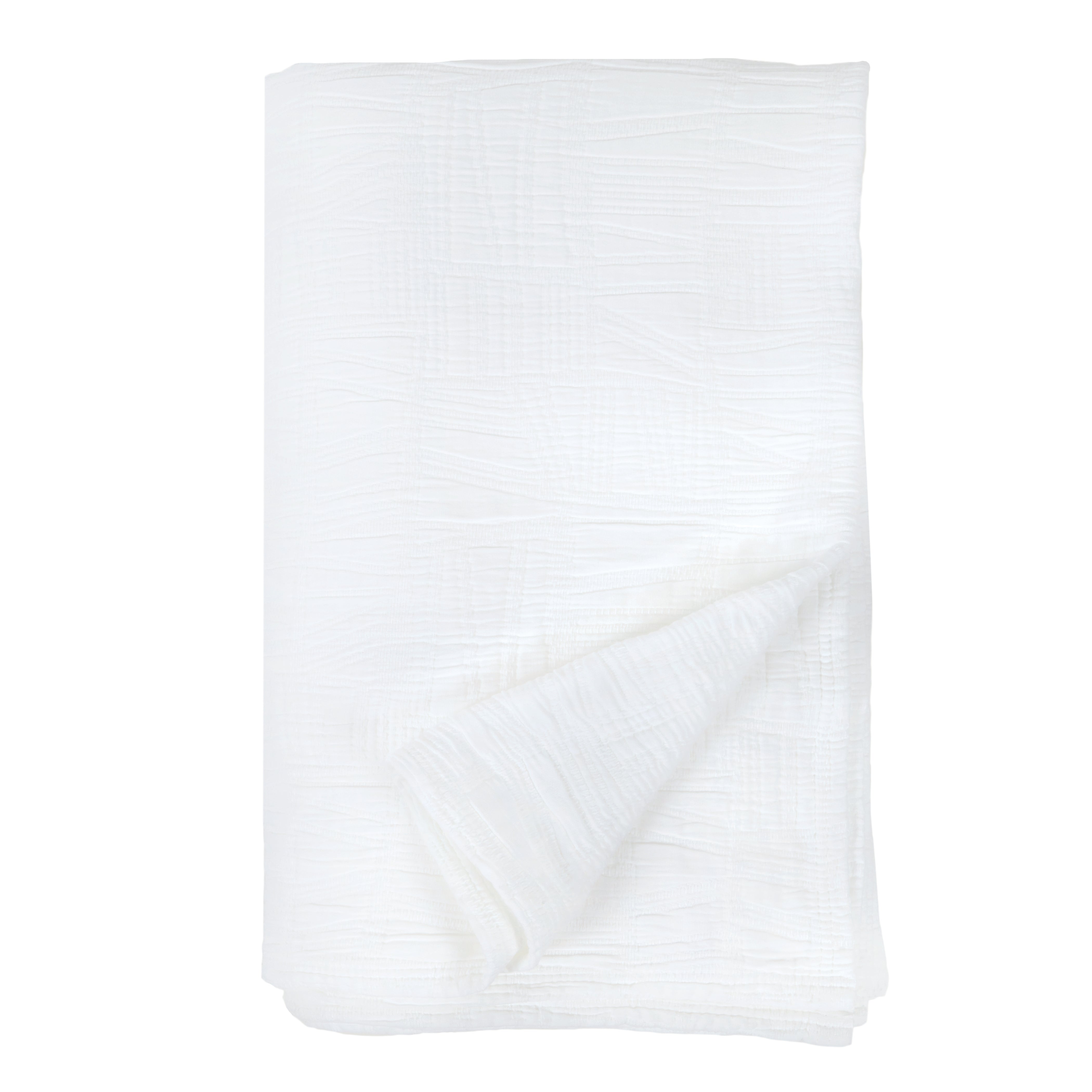Harbour Oversized Throw-70" x 90" (Twin)-White-Pom Pom at Home