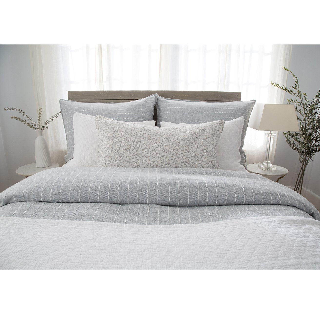 henley - sky color - duvet set - pom pom at home