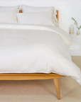 parker bamboo duvet cover set - ivory color - pom pom at home