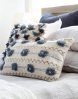 IZZY HAND WOVEN PILLOW 14" x 24" with insert-Pom Pom at Home