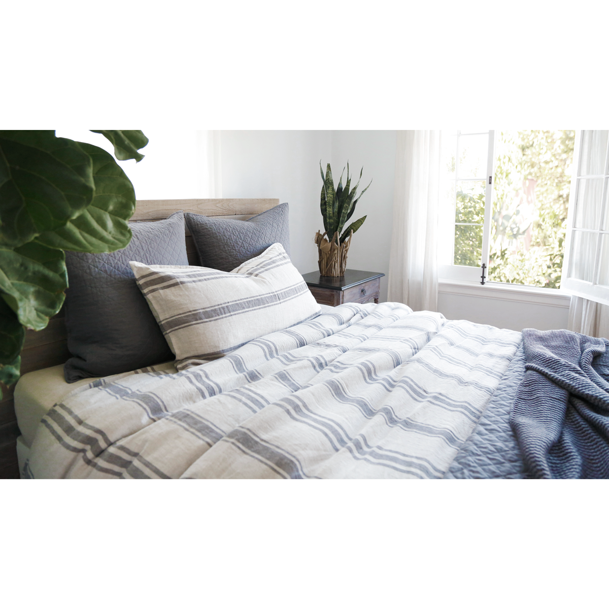 jackson - cream/grey color - duvet set - pom pom at home