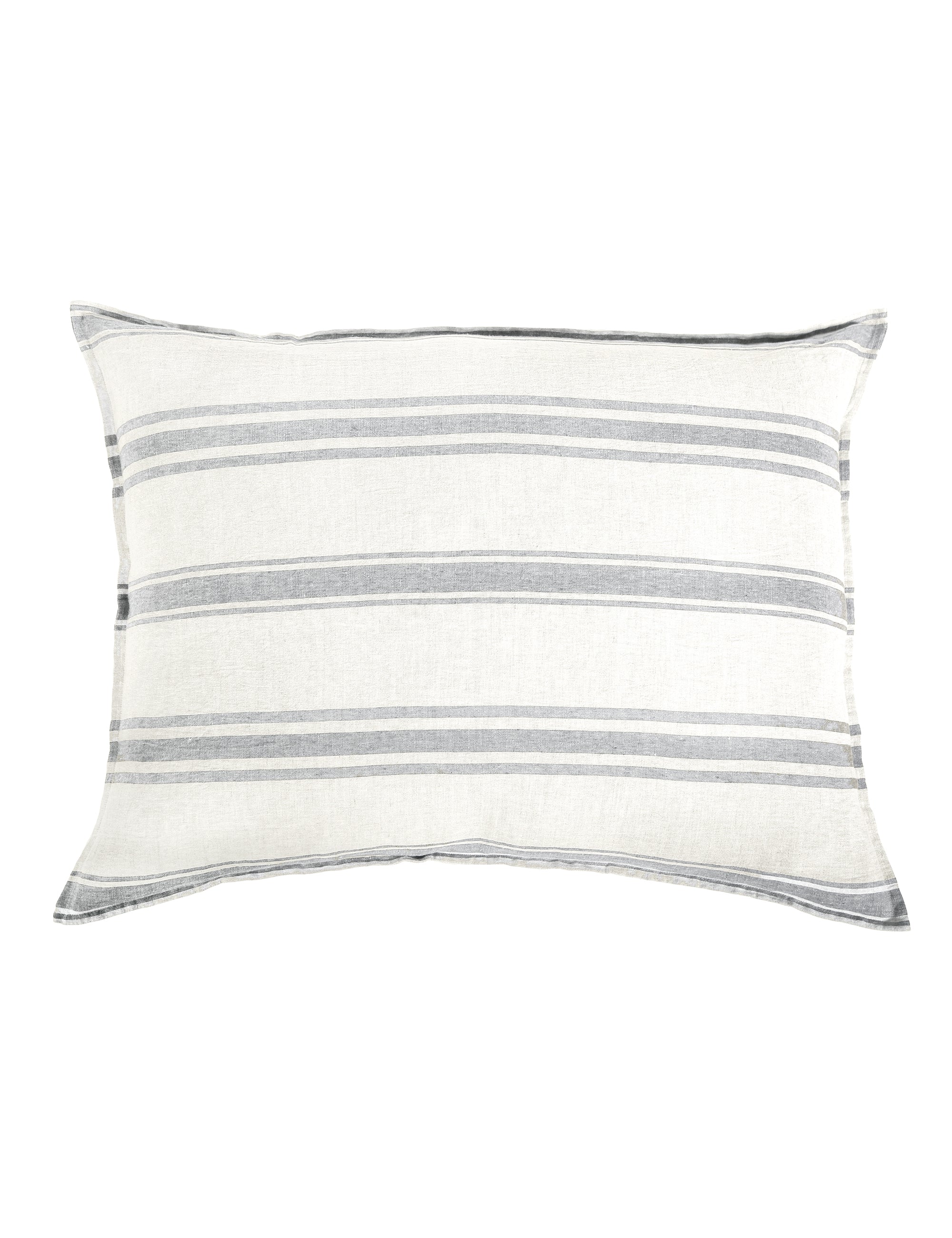Jackson Duvet Cover-28x36 Big Pillow With Insert-Cream/Grey-Pom Pom at Home