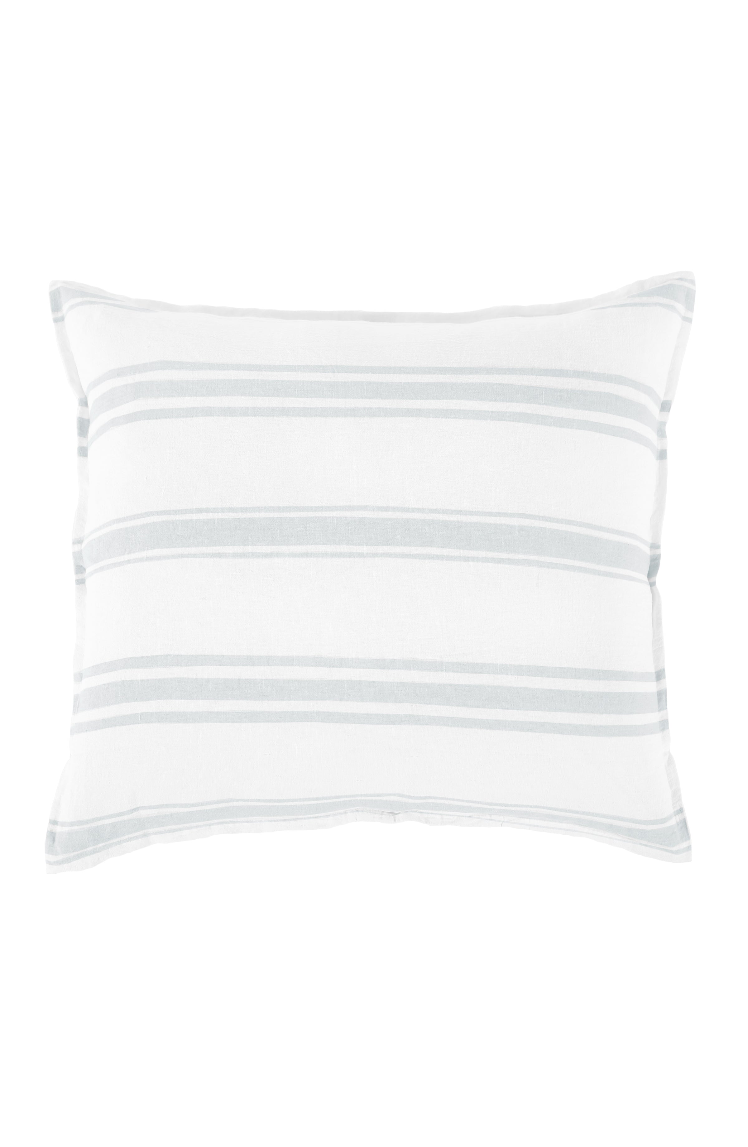 jackson - white/ocean color - euro sham - pom pom at home