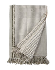 JAGGER OVERSIZED THROW - IVORY/ MOSS-Pom Pom at Home