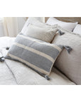 harbour matelasse collection - taupe color - coverlet - pom pom at home